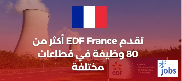 تقدم EDF France أكثر من 80 وظيفة في قطاعات مختلفة